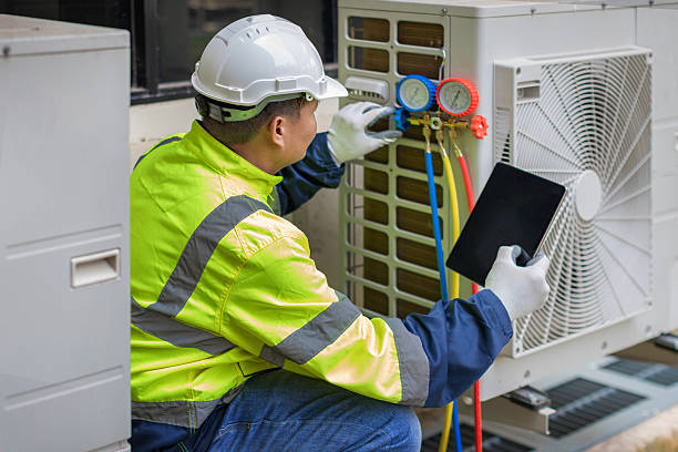 Professional Hvac technician working in Houston, PA